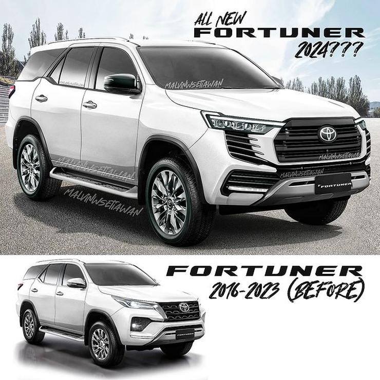All-new 2024 Toyota Fortuner Hybrid SUV imagined ahead of official launch