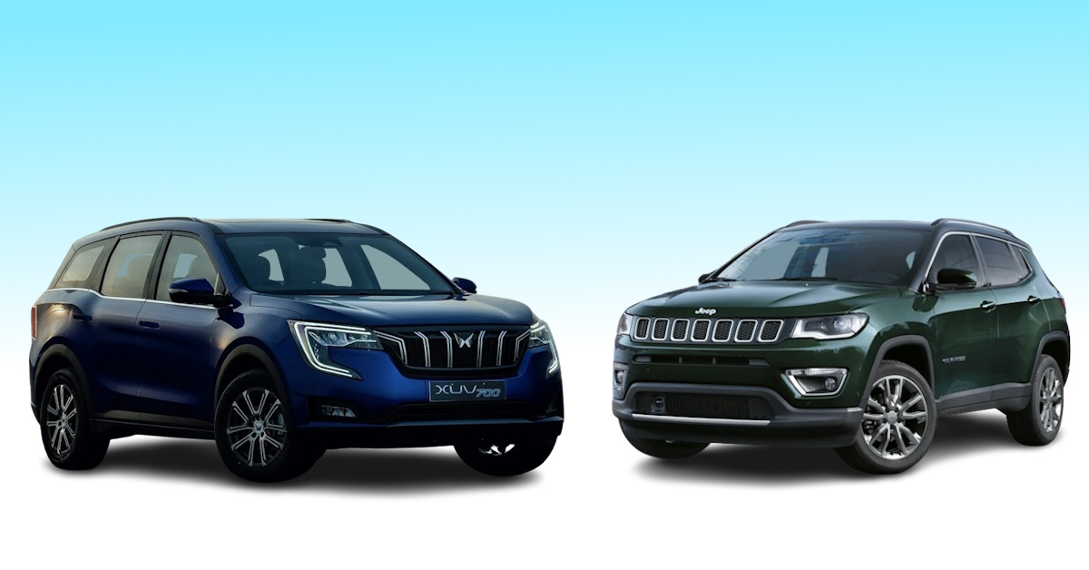 Jeep Compass vs Mahindra XUV700 comparison featured image