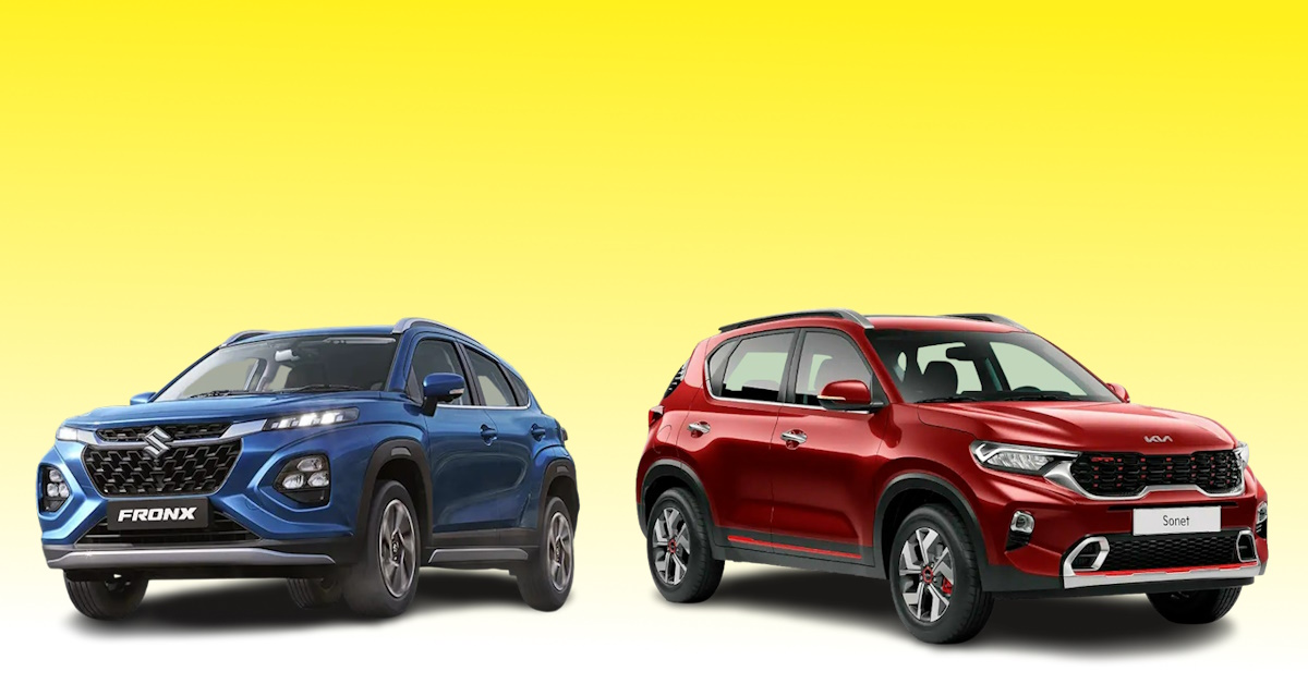 kia sonet vs maruti suzuki fronx comparing top end variants for performance enthusiasts kia sonet vs maruti suzuki fronx comparing top end variants for performance enthusiasts