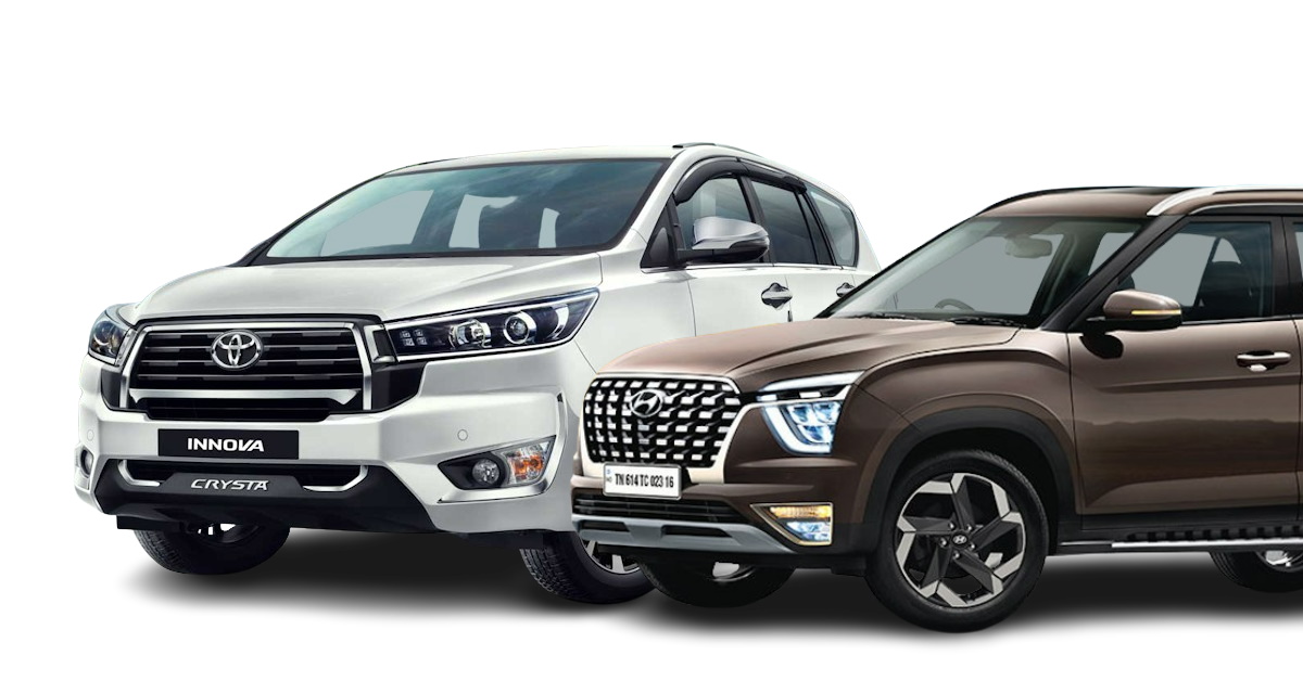 family cars a detailed review of toyota innova crysta and hyundai alcazar variants family cars a detailed review of toyota innova crysta and hyundai alcazar variants