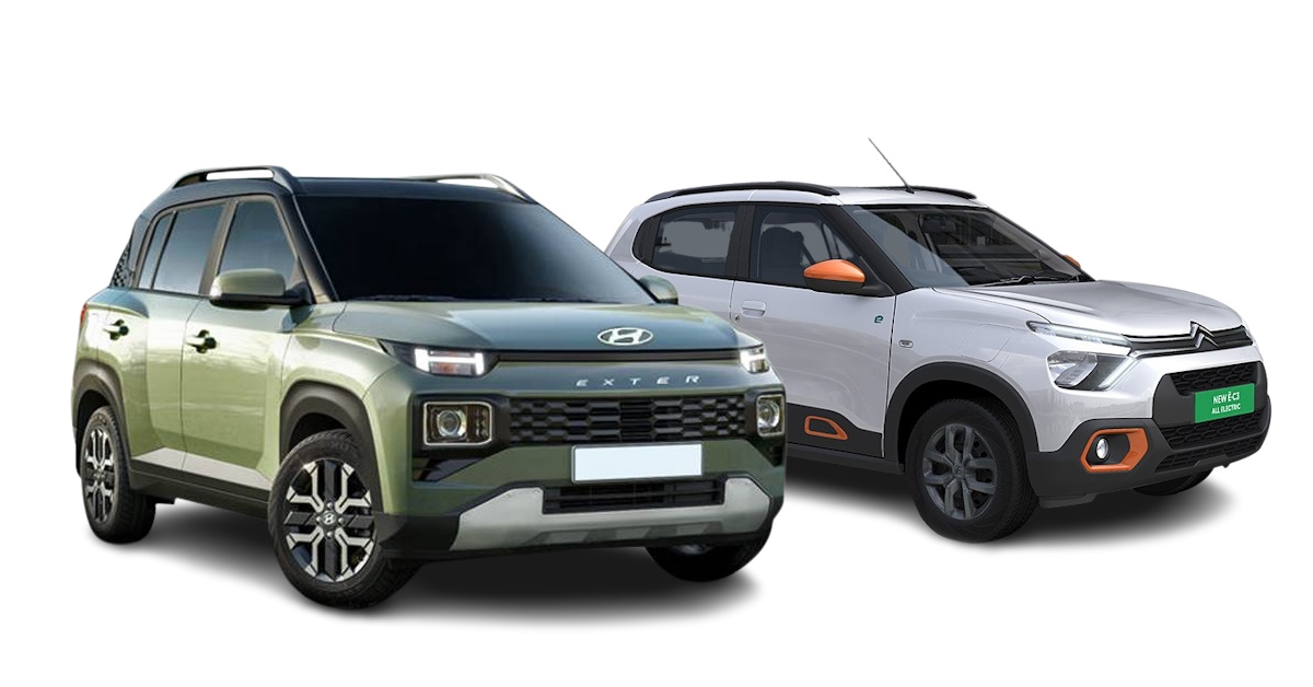 Hyundai Exter vs Citroen C3 comparison Hyundai Exter vs Citroen C3 comparison