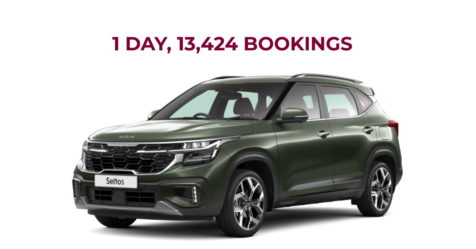 Kia Seltos bookings in one day