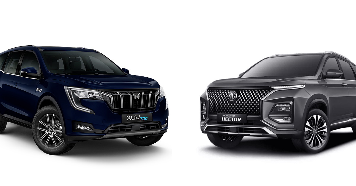 MG Hector vs Mahindra XUV700 comparison
