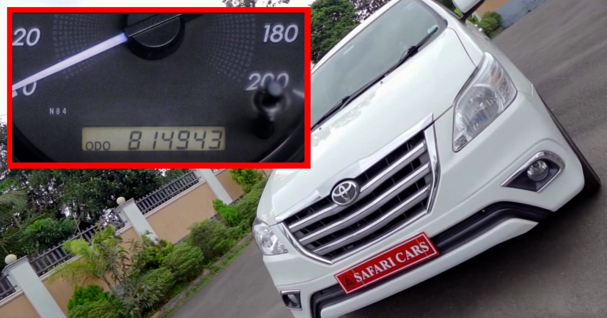 toyota innova with 8 lakh kms