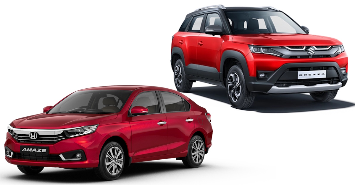 honda amaze vs maruti suzuki brezza a comparison of their variants under rs 10 lakh for senior citizen car buyers honda amaze vs maruti suzuki brezza a comparison of their variants under rs 10 lakh for senior citizen car buyers