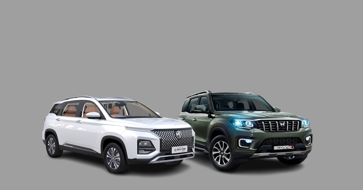 mg hector plus vs mahindra scorpio n comparing their variants priced rs 16 18 lakh for off roading enthusiasts mg hector plus vs mahindra scorpio n comparing their variants priced rs 16 18 lakh for off roading enthusiasts