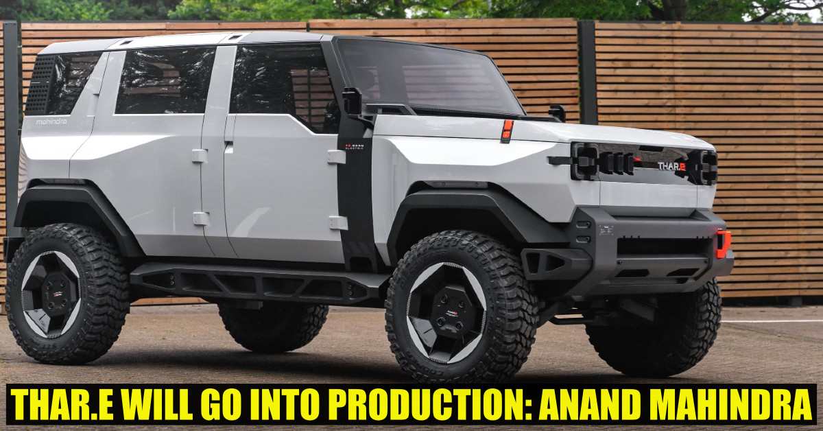 Mahindra Thar.e will go into production