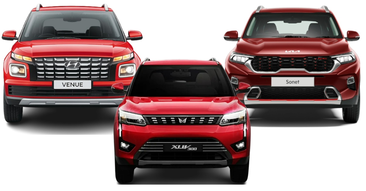 Mahindra XUV300 vs Kia Sonet vs Hyundai Venue Mahindra XUV300 vs Kia Sonet vs Hyundai Venue