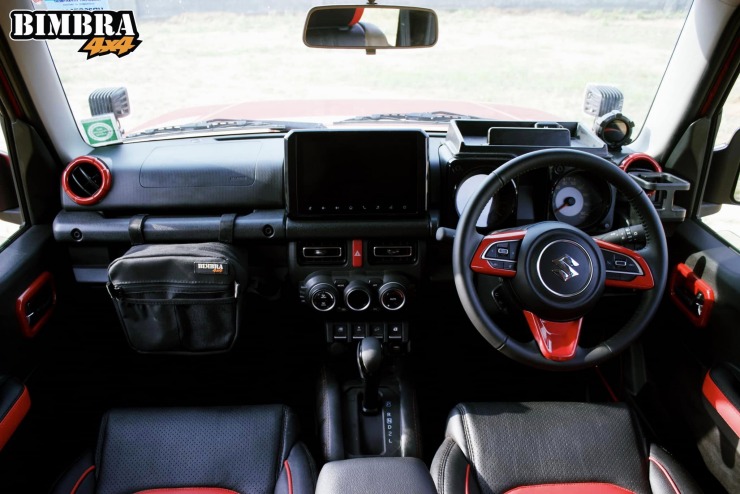 Maruti Suzuki Jimny off-road with accessories from Bimbra 4×4 looks purposeful!