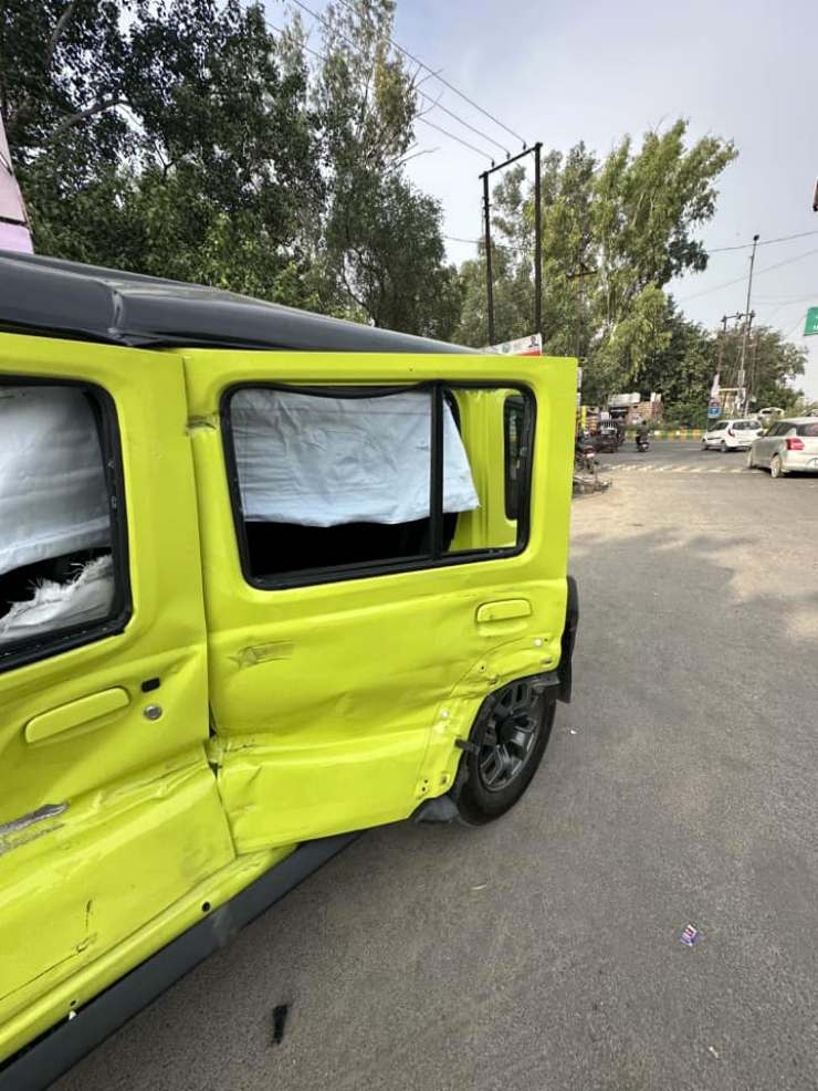 First crash of Maruti Jimny: Sturdy SUV protects passengers