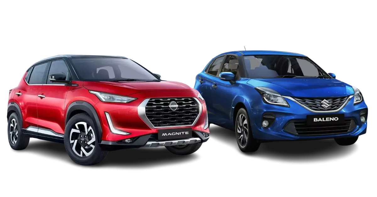 maruti suzuki baleno vs nissan magnite comparing their variants under rs 8 lakh for senior citizen car buyers maruti suzuki baleno vs nissan magnite comparing their variants under rs 8 lakh for senior citizen car buyers