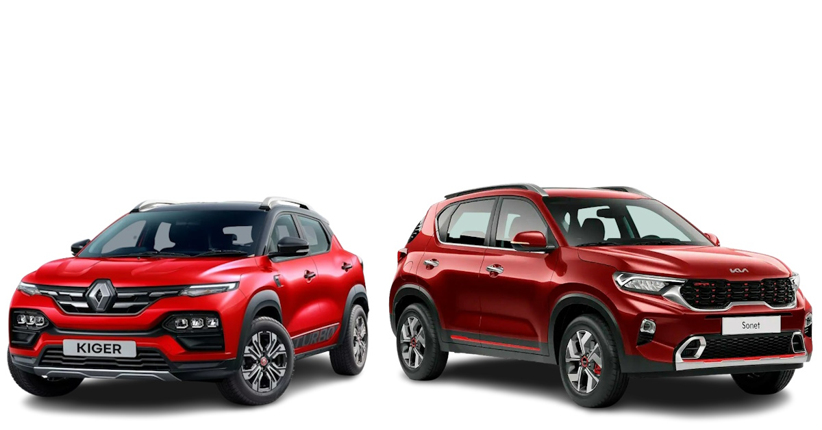 renault kiger vs kia sonet comparing variants under rs 10 lakh for the budget conscious buyer renault kiger vs kia sonet comparing variants under rs 10 lakh for the budget conscious buyer
