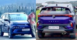 Tata Nexon facelift spotted undisguised during official TVC shoot