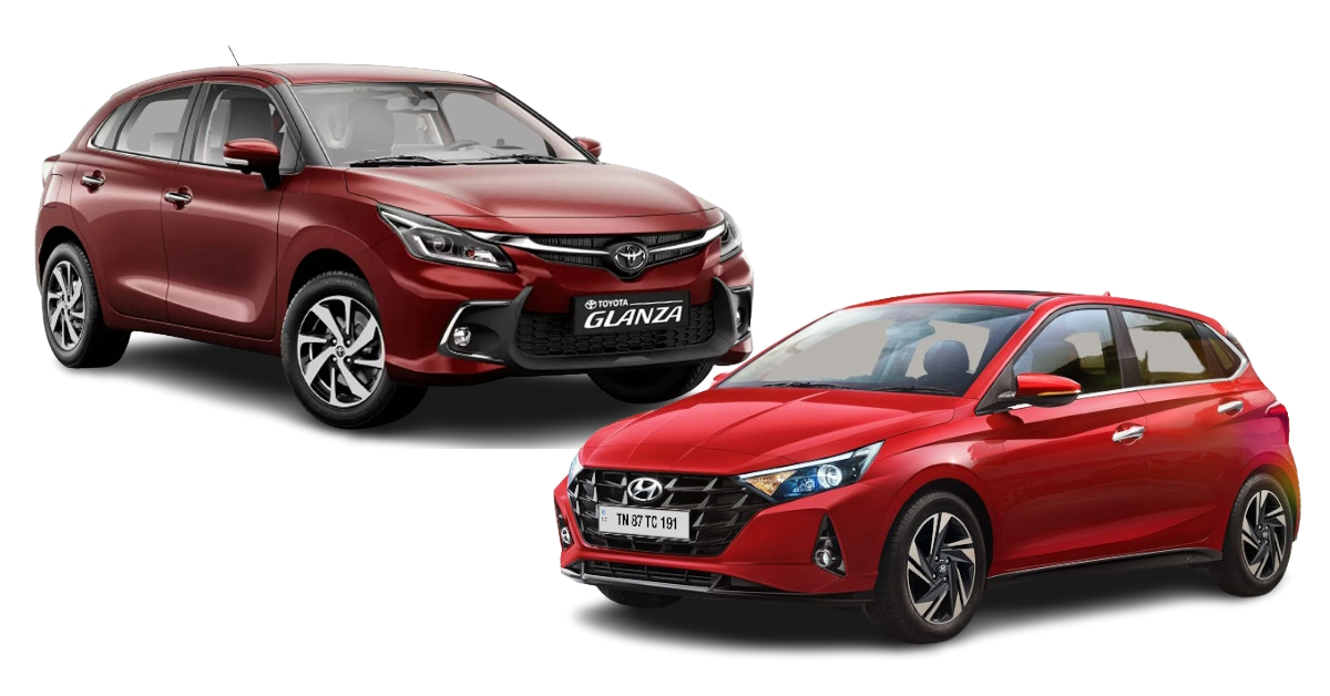 Toyota Glanza vs Hyundai i20 Toyota Glanza vs Hyundai i20