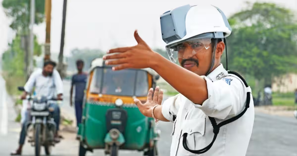 ahmedabad police ac helmet featured