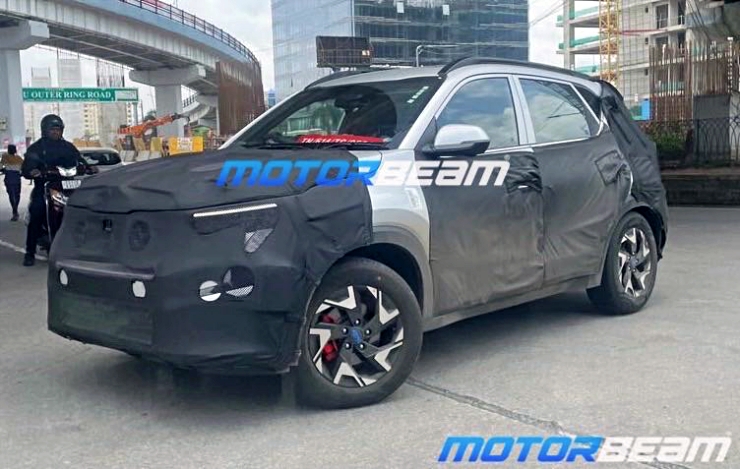 Kia Sonet Facelift seen testing before official launch