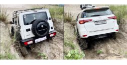 Maruti Jimny vs Toyota Fortuner 4X4 SUVs across various off road obstacles [Video]