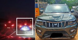 Mahindra Scorpio-N hits Volkswagen Virtus parked on a flyover at 92 Kmph: Here's the result [Video]