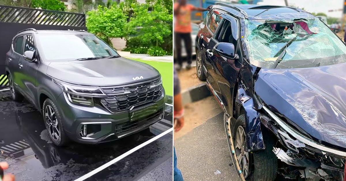 new kia seltos facelift crash featured