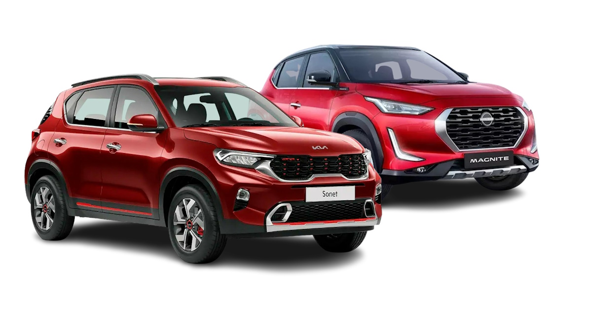 nissan magnite vs kia sonet comparing variants under rs 11 lakh for the style conscious buyer nissan magnite vs kia sonet comparing variants under rs 11 lakh for the style conscious buyer