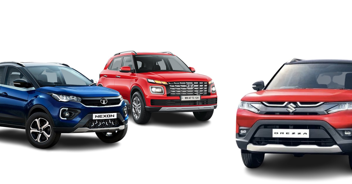 Tata Nexon vs Hyundai Venue vs Maruti Brezza sub-compact SUVs