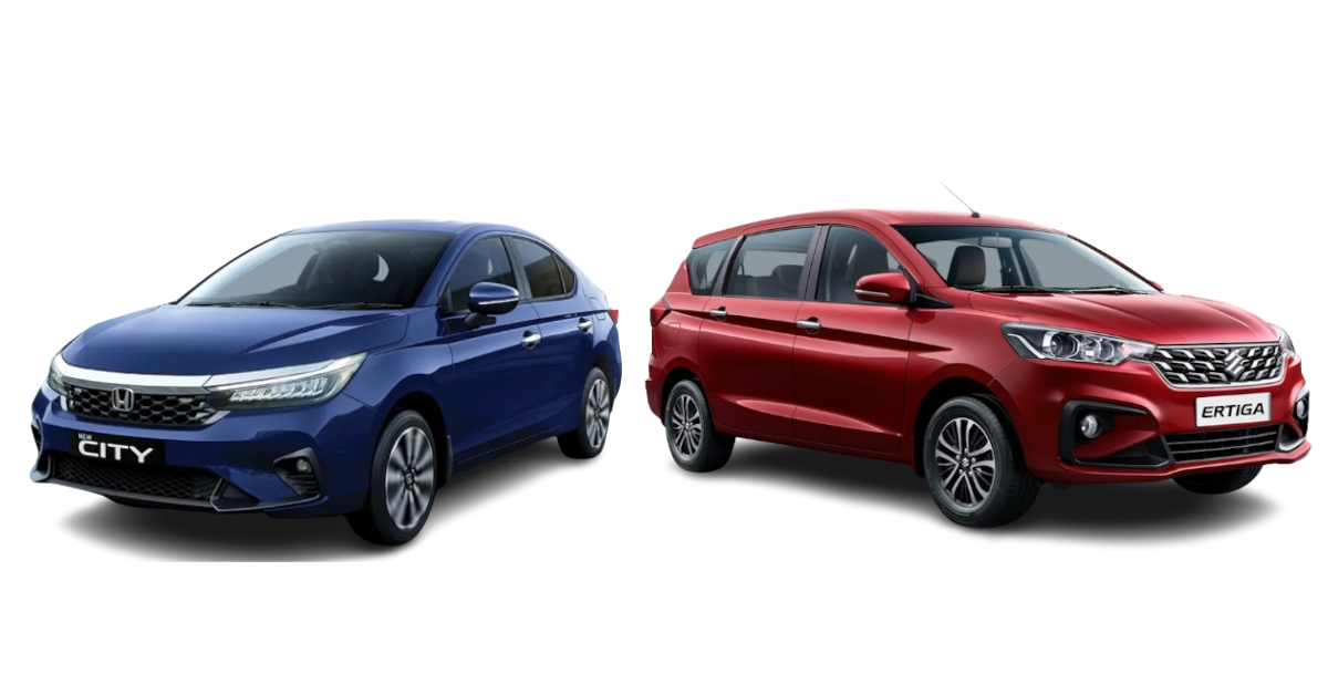 maruti suzuki ertiga vs honda city comparing their variants priced rs 13 15 lakh for family focused car buyers maruti suzuki ertiga vs honda city comparing their variants priced rs 13 15 lakh for family focused car buyers