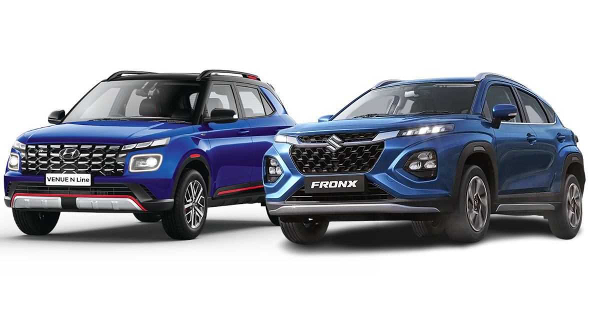 hyundai venue n line vs maruti suzuki fronx comparing variants under rs 14 lakh for the performance enthusiast hyundai venue n line vs maruti suzuki fronx comparing variants under rs 14 lakh for the performance enthusiast