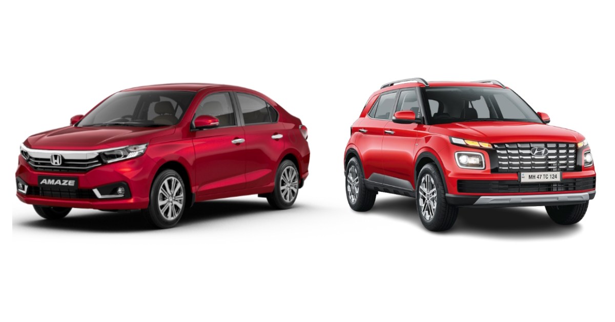 honda amaze vs hyundai venue comparing their variants under rs 8 lakh for safety conscious car buyers honda amaze vs hyundai venue comparing their variants under rs 8 lakh for safety conscious car buyers