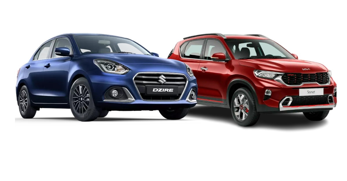 maruti suzuki dzire vs kia sonet a comparison of their variants under rs 10 lakh for tech savvy gadget lovers maruti suzuki dzire vs kia sonet a comparison of their variants under rs 10 lakh for tech savvy gadget lovers