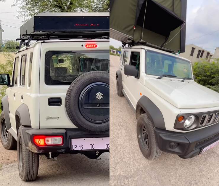 India’s first Maruti Suzuki Jimny with a roof-top tent [Video]
