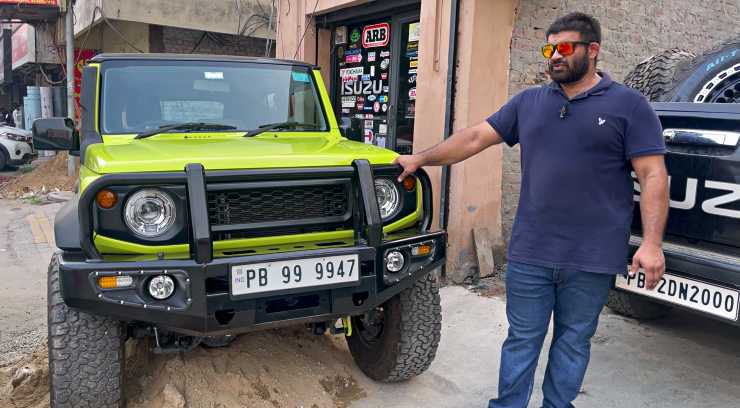 Maruti Suzuki Jimny modified with lift kit and metal bumper looks hot! [Video]