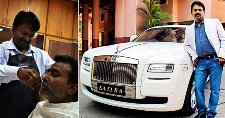 Ramesh Babu millionaire barber Rolls royce