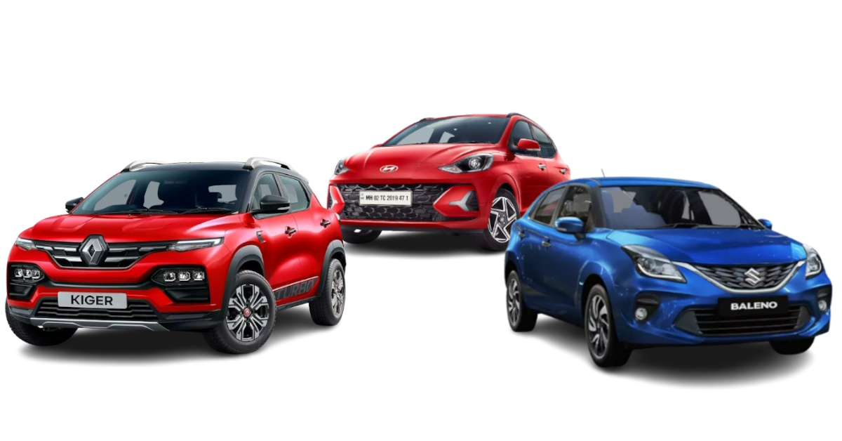 Renault Kiger vs Hyundai Grand i10 Nios vs Maruti Suzuki Baleno Renault Kiger vs Hyundai Grand i10 Nios vs Maruti Suzuki Baleno