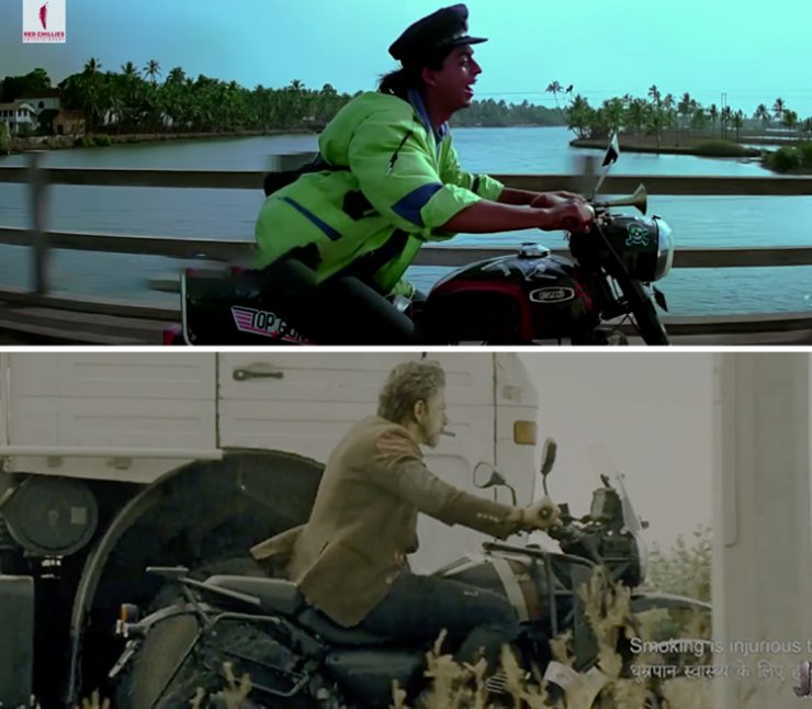 Shahrukh Khan reunites with Yezdi motorcycle after 20 years in Jawan