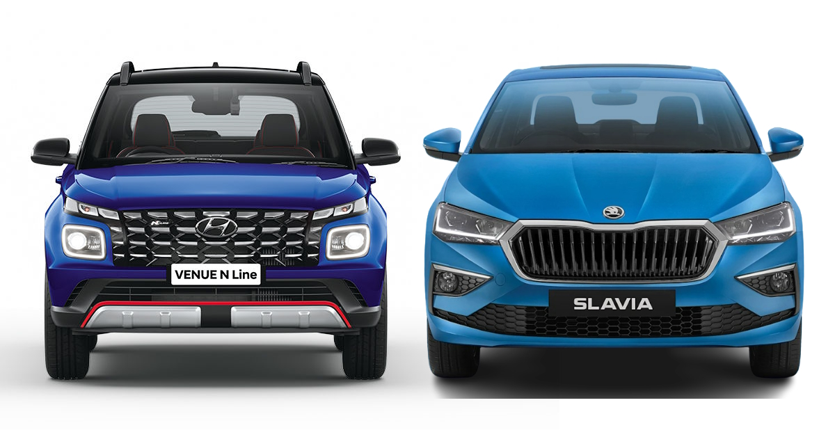 skoda slavia vs hyundai venue n line a comparison of their variants under rs 15 lakh for performance enthusiasts skoda slavia vs hyundai venue n line a comparison of their variants under rs 15 lakh for performance enthusiasts