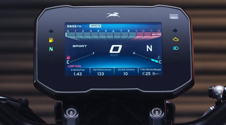 TVS Apache RTR 310 tft display