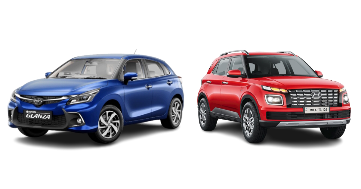 toyota glanza vs hyundai venue comparing their variants under rs 9 lakh for performance enthusiasts toyota glanza vs hyundai venue comparing their variants under rs 9 lakh for performance enthusiasts