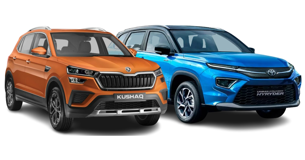 toyota urban cruiser hyryder vs skoda kushaq comparing their variants under rs 18 lakh for performance enthusiasts toyota urban cruiser hyryder vs skoda kushaq comparing their variants under rs 18 lakh for performance enthusiasts