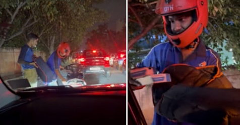 bangalore man orders dominos pizza traffic jam