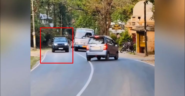 Actor Mammootty’s Land Rover Defender SUV makes a risky overtake, lucky escape [Video]