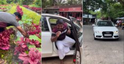 Indian farmer arrives in an Audi luxury sedan to sell vegetables on the roadside [Video]