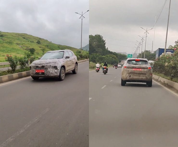 Exclusive: Upcoming Tata Harrier EV spotted testing for the first time [Video]
