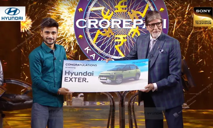 KBC contestant Jaskaran Singh awarded Hyundai Exter after winning Rs. 1 crore