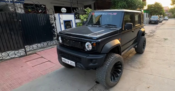 India’s first Maruti Jimny with a 5 inch lift kit looks like a monster truck [Video]