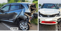 Tata Altroz hit by Hexa after braking hard to save dog: Everyone safe [Video]