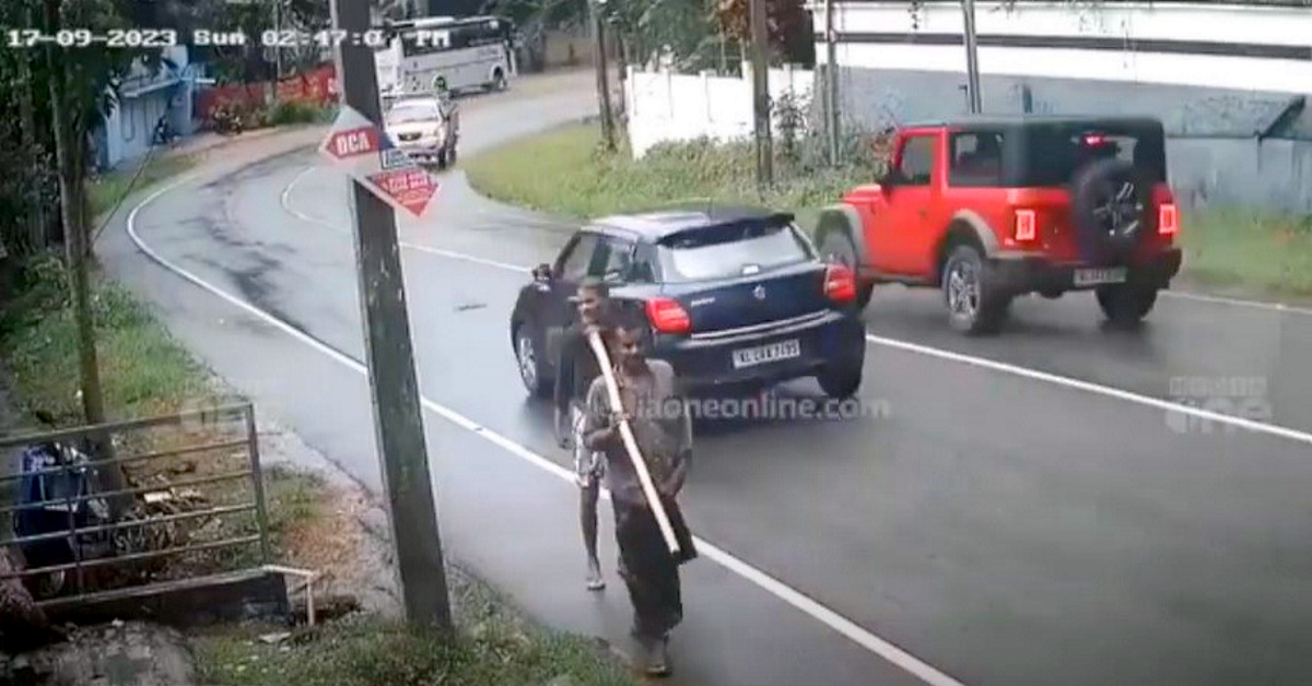 Mahindra Thar overtake on blind curve causes head-on crash [Video]
