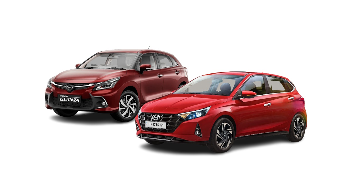 hyundai i20 vs toyota glanza comparing variants under rs 8 lakh for the tech savvy gadget lover hyundai i20 vs toyota glanza comparing variants under rs 8 lakh for the tech savvy gadget lover