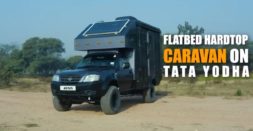 Tata Yodha pick-up truck with flatbed hard top caravan looks cool [Video]