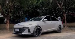 2023 Hyundai Verna facelift with Nardo wrap has a crazy loud music system [Video]