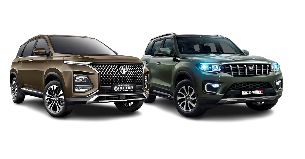 mg hector vs mahindra scorpio n a comparison of their variants priced rs 18 20 lakh for off roading enthusiasts mg hector vs mahindra scorpio n a comparison of their variants priced rs 18 20 lakh for off roading enthusiasts